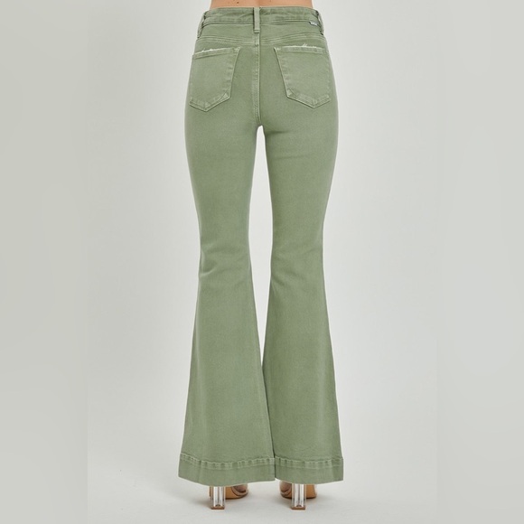 High Rise Patch Pocket Bell Bottom Jeans - Risen - Picture 7 of 7